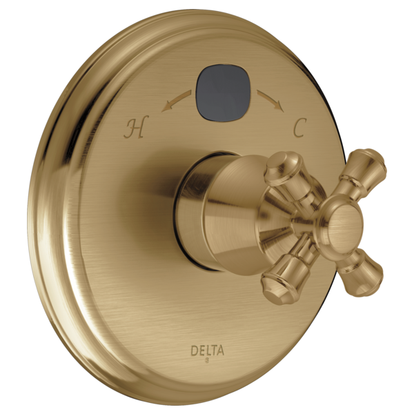 Delta Cassidy H795SS Metal Cross Handle Kit - 14 Series, Champagne Bronze