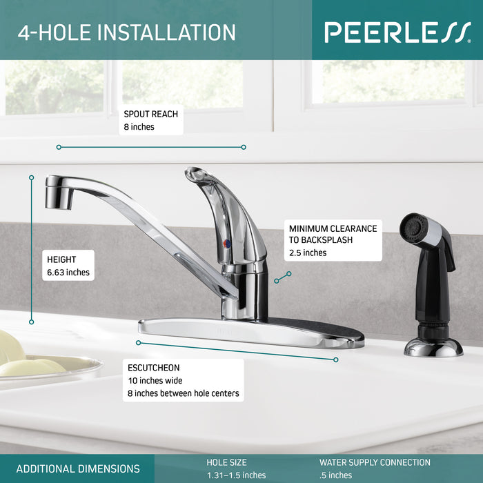 Delta Peerless Core:P115LF Single Handle Kitchen Faucet