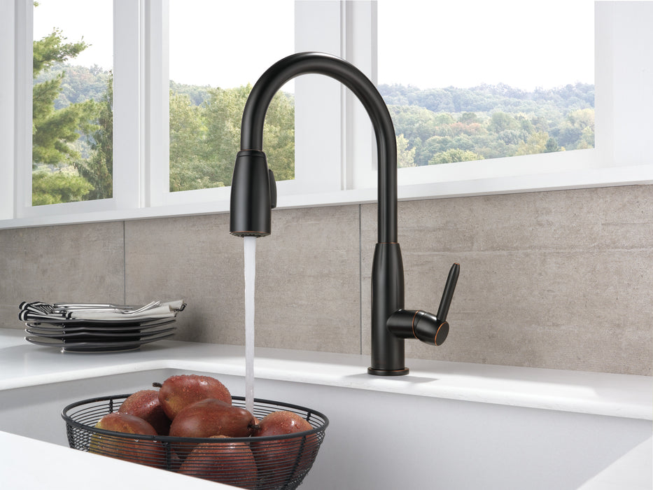 Peerless Core P188103LF Single Handle Kitchen Pull-Down, Oil Bronze