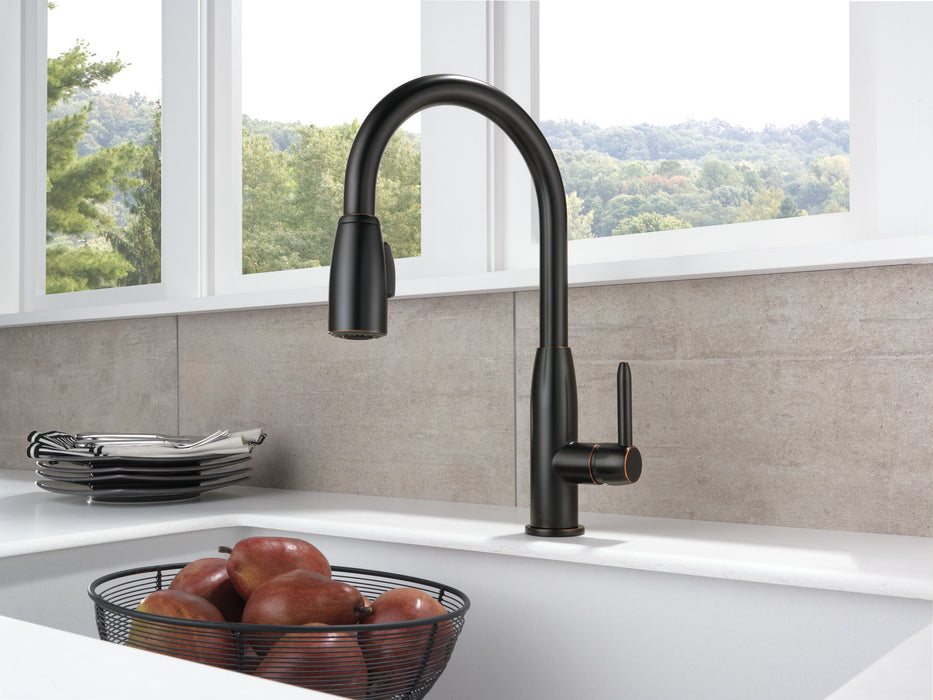 Peerless Core P188103LF Single Handle Kitchen Pull-Down, Oil Bronze