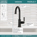 Peerless Westchester P1923LF Single-Handle Kitchen Faucet, Oil Bronze