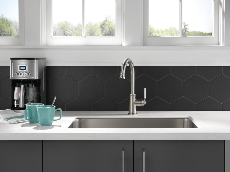Peerless Westchester P1923LF Single-Handle Kitchen Faucet, Stainless Steel