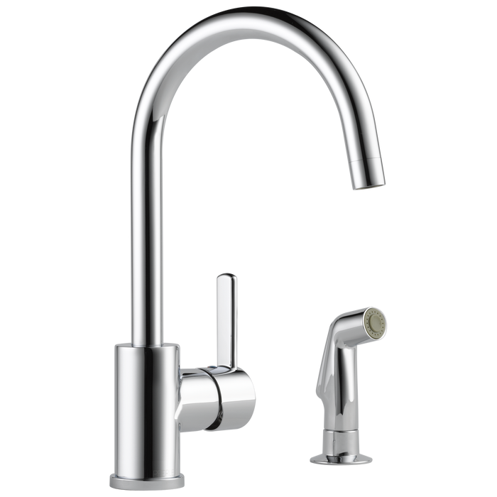Delta Precept Single Handle Kitchen Faucet with Spray