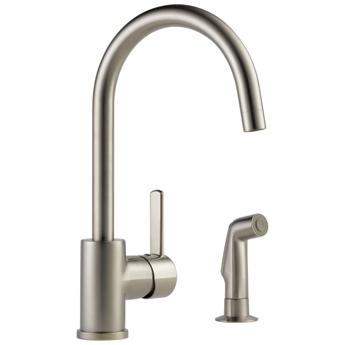 Delta Precept Single Handle Kitchen Faucet with Spray