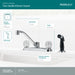 Delta Peerless Core:P225LF Two Handle Kitchen Faucet