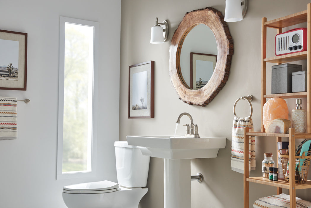 Peerless Westchester P2523LF Two-Handle Centerset Bathroom Faucet, Brushed Nickel