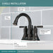 Peerless Westchester P2523LF Two-Handle Centerset Bathroom Faucet, Oil Bronze