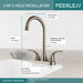 Peerless Core P288LF Two Handle Bar-Prep Faucet, Stainless Steel