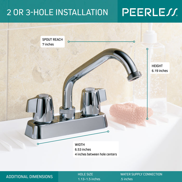 Delta Peerless Two Handle Laundry Faucet