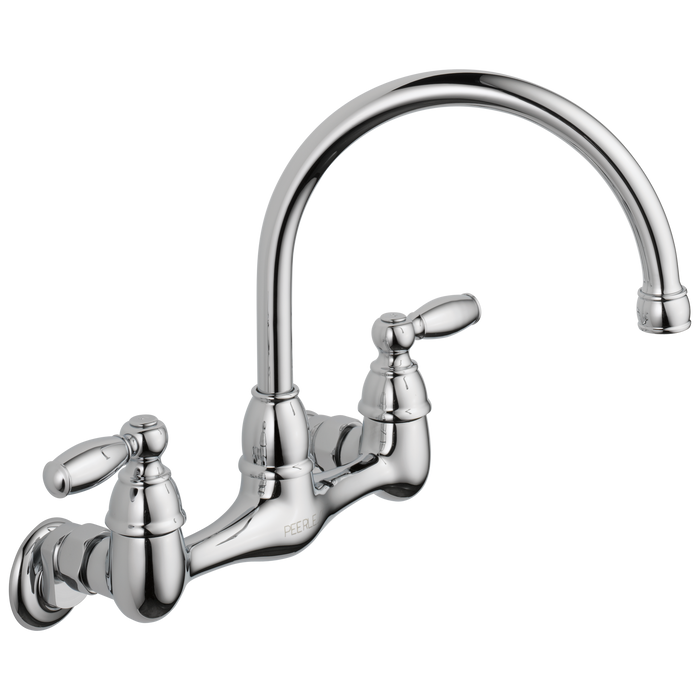 Peerless Claymore P299305LF Two Handle Wall Mounted Kitchen Faucet
