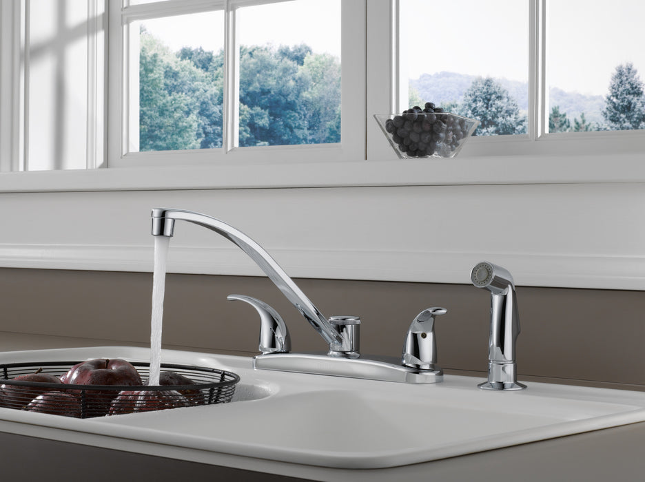 Delta Peerless Core:P299508LF Two Handle Kitchen Faucet