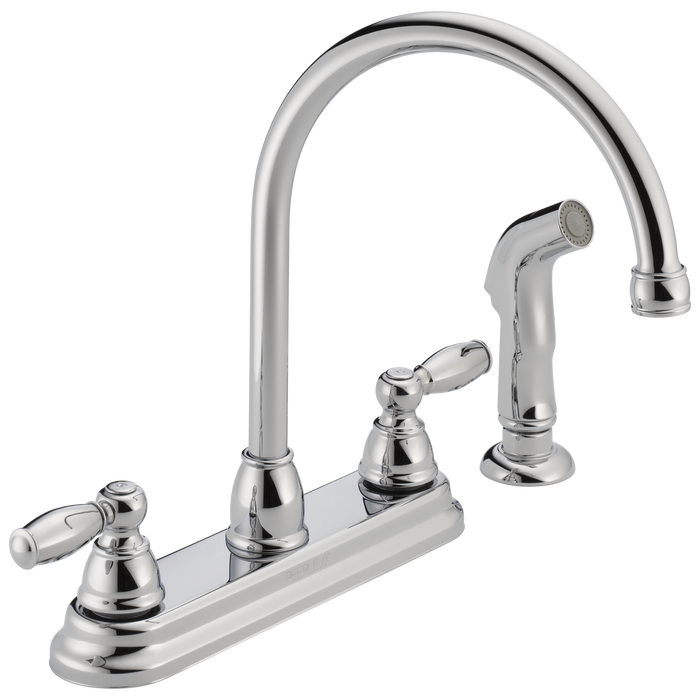 Peerless Claymore P299575LF Two Handle Kitchen Faucet, Chrome