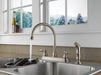 Peerless Claymore P299575LF Two Handle Kitchen Faucet, Stainless Steel