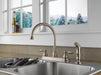 Peerless Claymore P299575LF Two Handle Kitchen Faucet, Stainless Steel