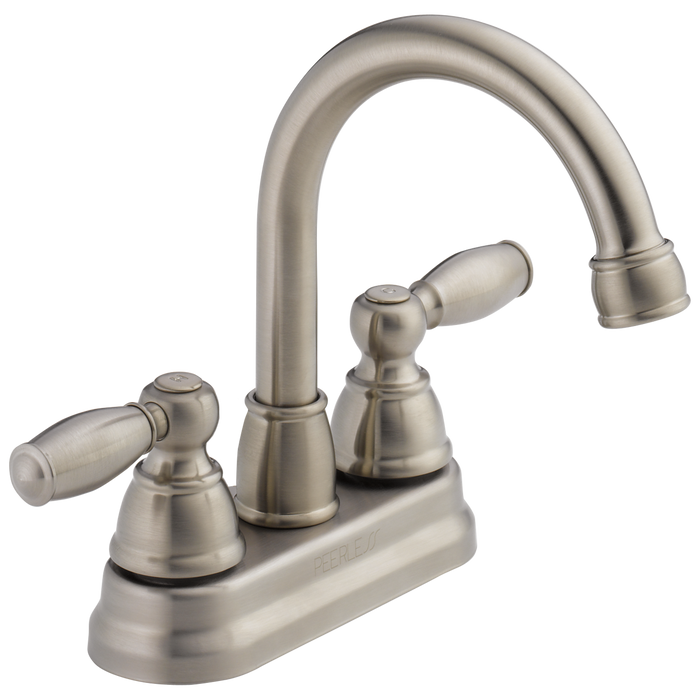 Peerless Claymore P299685LF Two Handle Bathroom Faucet, Brushed Nickel