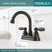 Peerless Claymore P299685LF Two Handle Bathroom Faucet, Oil Bronze