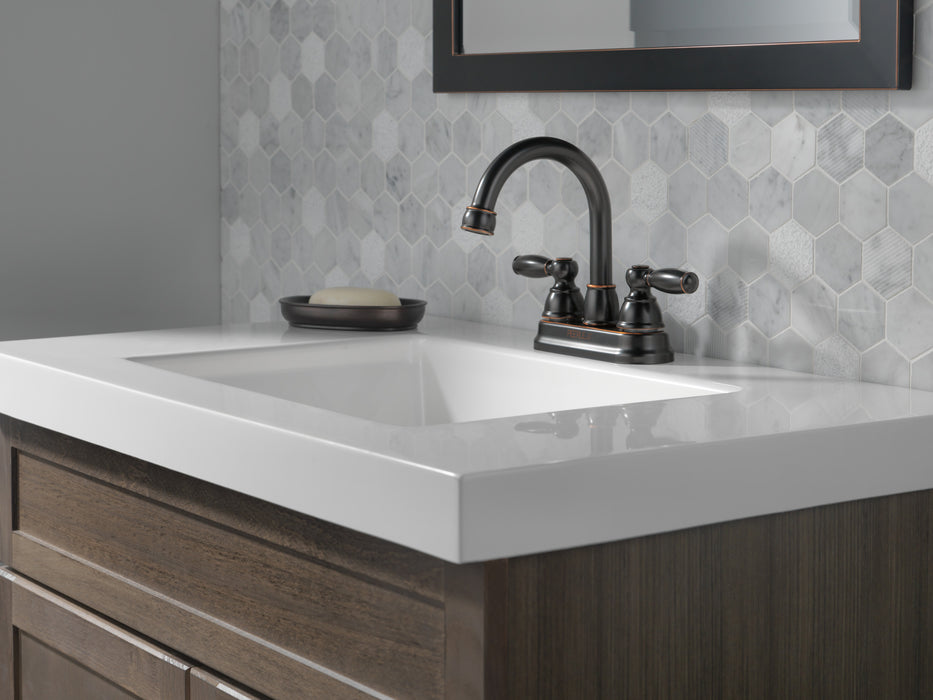 Peerless Claymore P299685LF Two Handle Bathroom Faucet, Oil Bronze