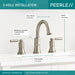 Peerless Westchester P3523LF Two-Handle Widespread Bathroom Faucet, Brushed Nickel