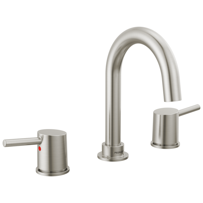 Peerless Precept P3547LF Two Handle Widespread Bath Faucet, Brushed Nickel