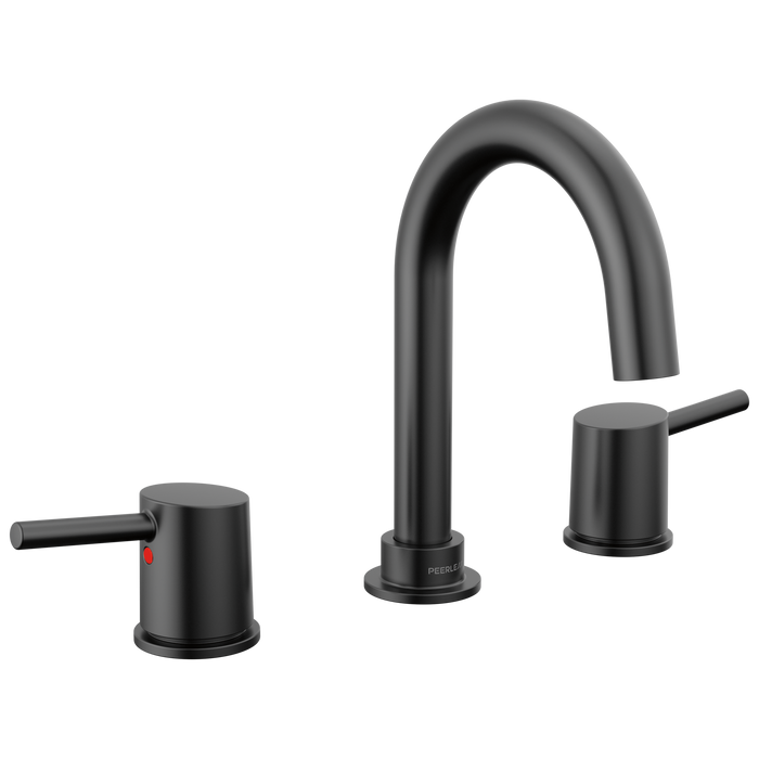 Peerless Precept P3547LF Two Handle Widespread Bath Faucet, Matte Black