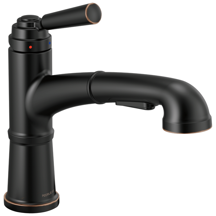 Peerless Westchester P6923LF Single-Handle Pull-Out Kitchen Faucet, Oil Bronze