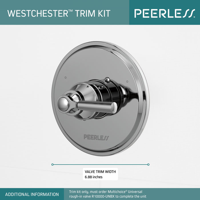 Delta Peerless Westchester:PTT14023 Valve Only Trim 1L 14S, Chrome