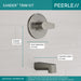 Peerless Xander PTT14119 Tub Only Trim Kit, Brushed Nickel