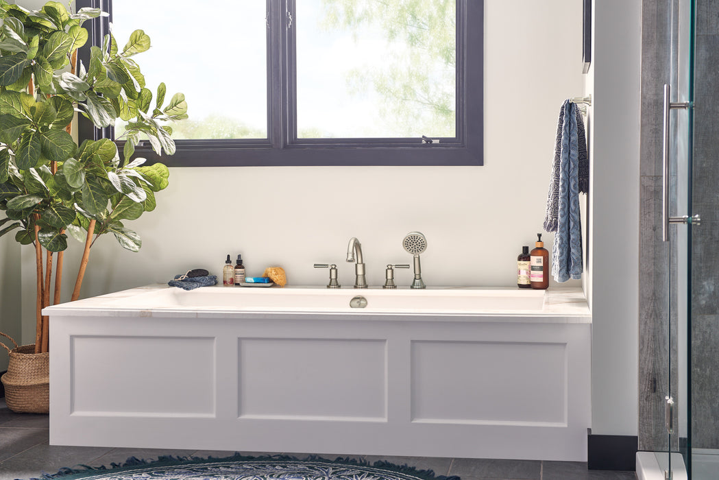 Delta Peerless Westchester:PTT4523 Roman Tub Trim Kit with Hand Shower, Brushed Nickel