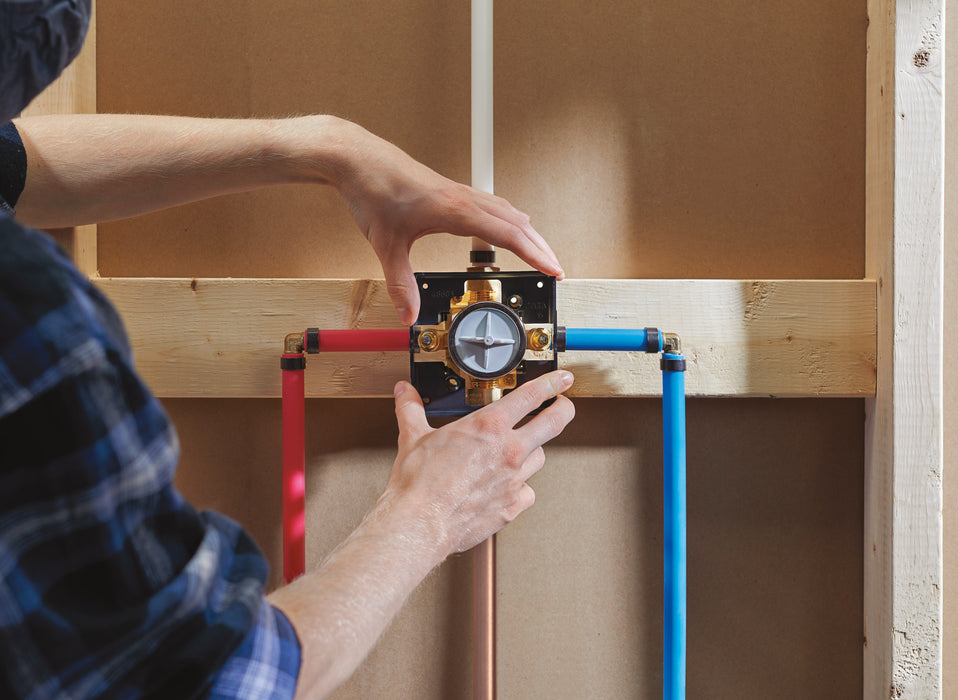 Delta R10000-UNBX Multichoice Universal Tub / Shower Rough - Universal Inlets / Outlets