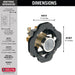 Delta Delta:R10000 MultiChoice Universal Tub / Shower Rough - Universal Inlets / Outlets