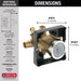 Delta:R10000 MultiChoice Universal Tub / Shower Rough - Universal Inlets / Outlets