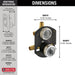 Delta Multichoice Universal Integrated Shower Diverter Rough Universal Inlets / Outlets