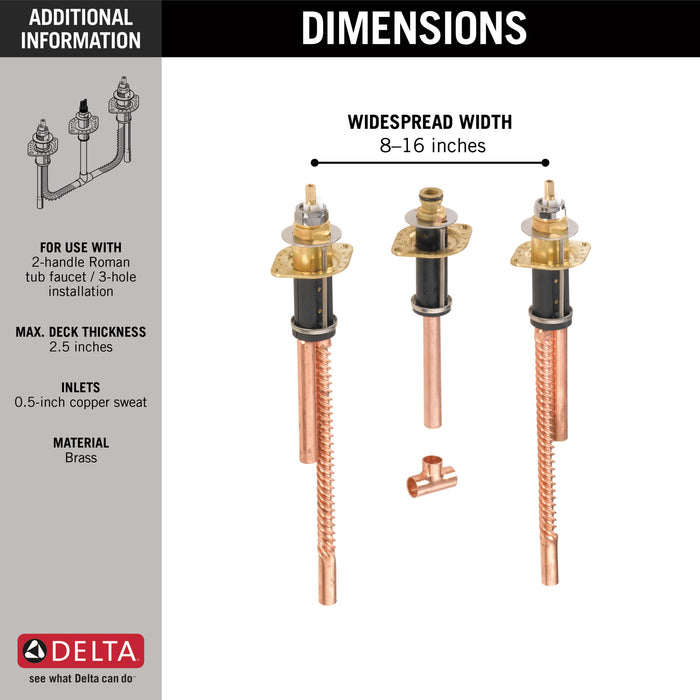 Delta:R2707 Two Handle Flexible Mount