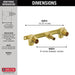 Delta Ara Two Handle Wall Mount Rough