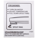 Delta RP17829 Decal - Tub Spout - Pull-Down Diverter