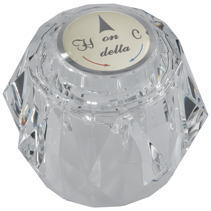 Delta RP2389 Clear Knob Handle Kit - Bathroom, Basin or Bidet