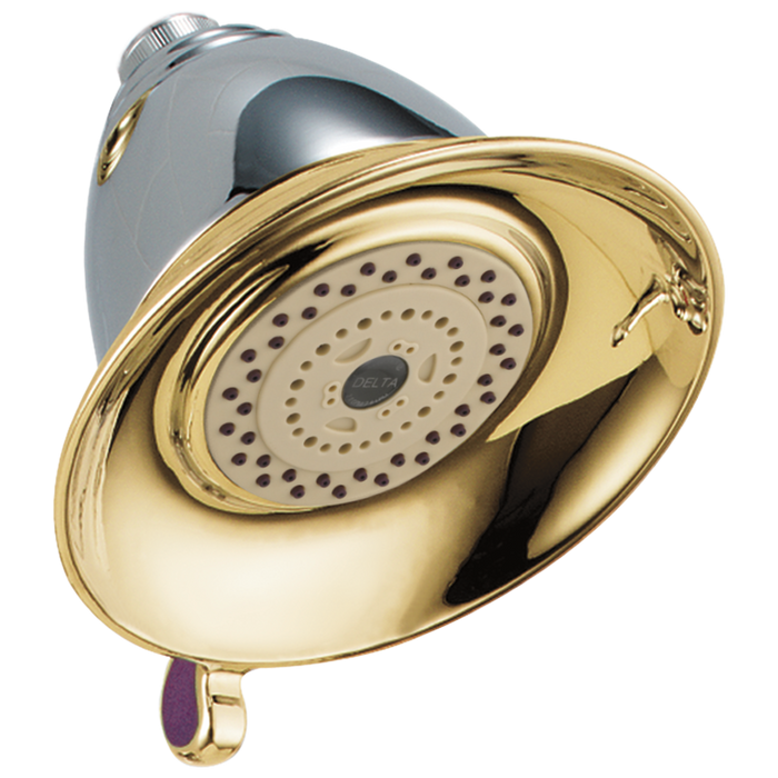 Delta Universal Showering Components RP34355SS Premium 3-Setting Shower Head, Chrome Brass