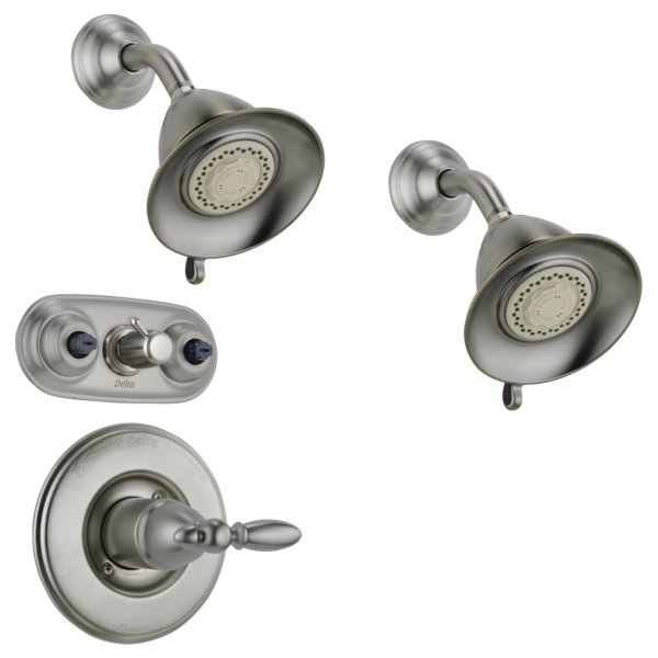 Delta Universal Showering Components RP34355SS Premium 3-Setting Shower Head, Stainless