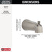 Delta RP61357OB Tub Spout - Pull-Up Diverter, Brushed Nickel