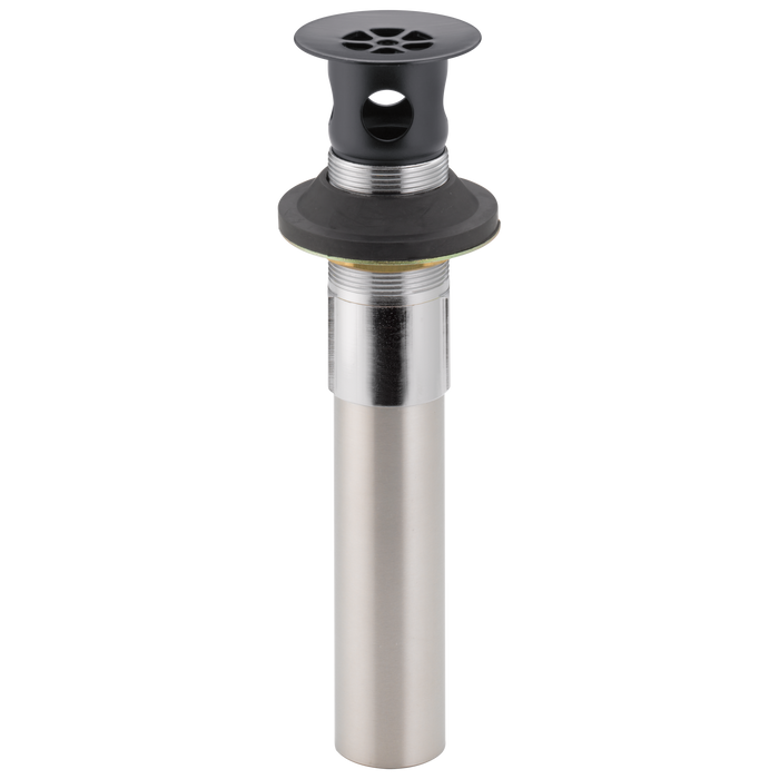 Delta RP6346BL Grid Strainer w/ Overflow - Vessel Bathroom, Matte Black