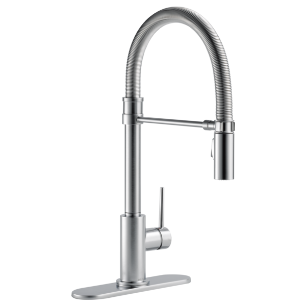 Delta Trinsic RP64070BL Escutcheon & Gasket - 8", Arctic Stainless