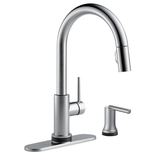 Delta Trinsic RP64070BL Escutcheon & Gasket - 8", Arctic Stainless