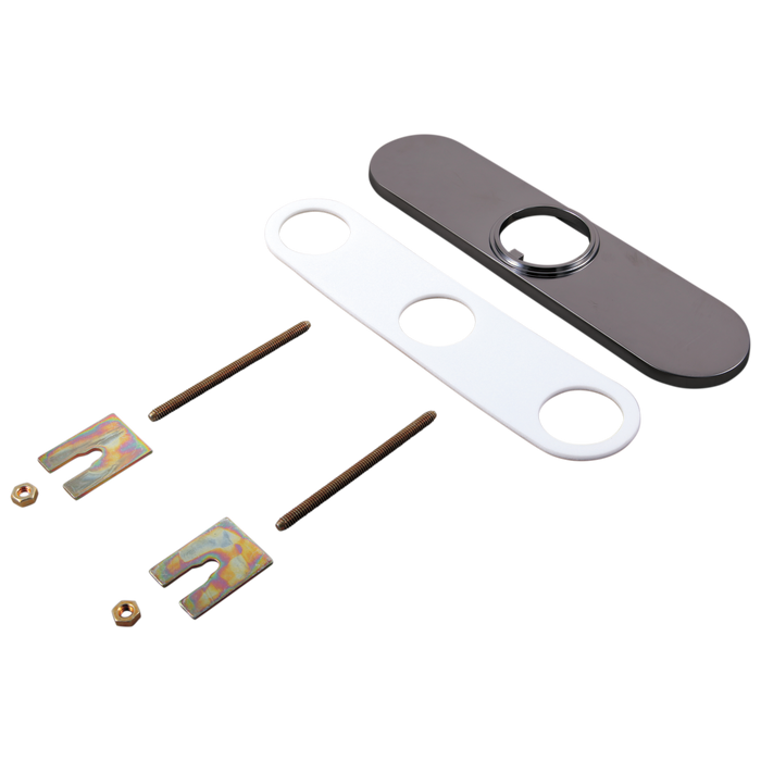Delta Trinsic RP64070BL Escutcheon & Gasket - 8", Black Stainless