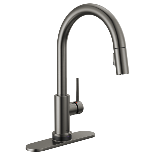 Delta Trinsic RP64070BL Escutcheon & Gasket - 8", Black Stainless