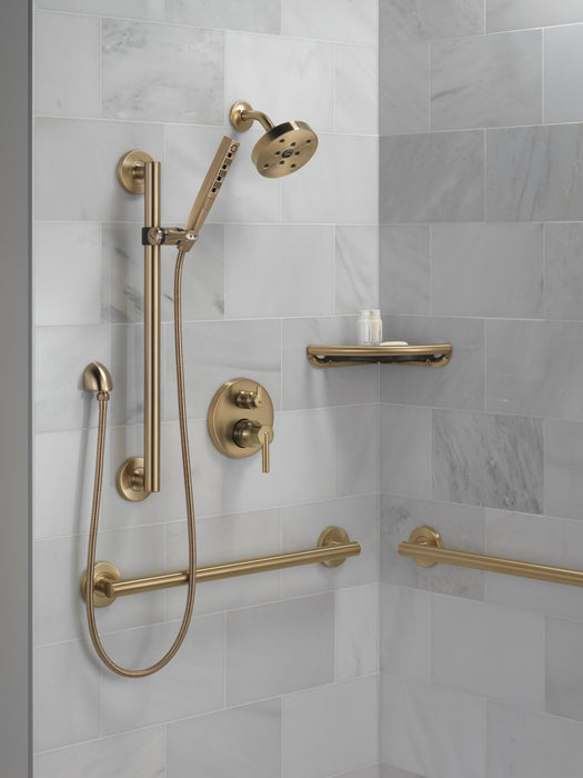 Delta Universal Showering Components RP70175RB H2OKINETIC Single-Setting Raincan Shower Head, champagne bronze - view 5