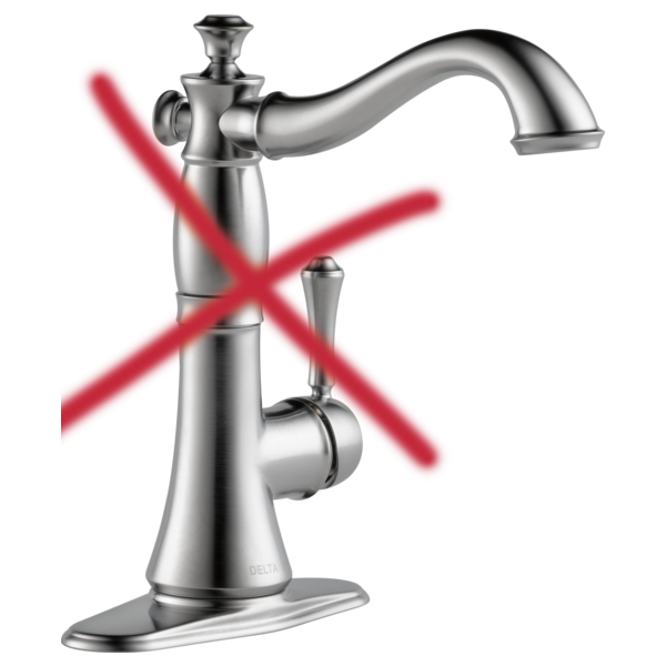 Delta RP77702CZ Escutcheon & Gasket - Transitional / Contemporary Bar, Arctic Stainless