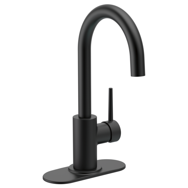 Delta RP77702CZ Escutcheon & Gasket - Transitional / Contemporary Bar, Matte Black