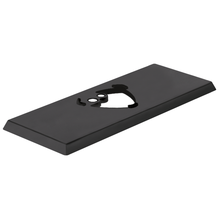 Delta Zura RP84822CZ Escutcheon - 3 Hole - 1H Bathroom, Matte Black