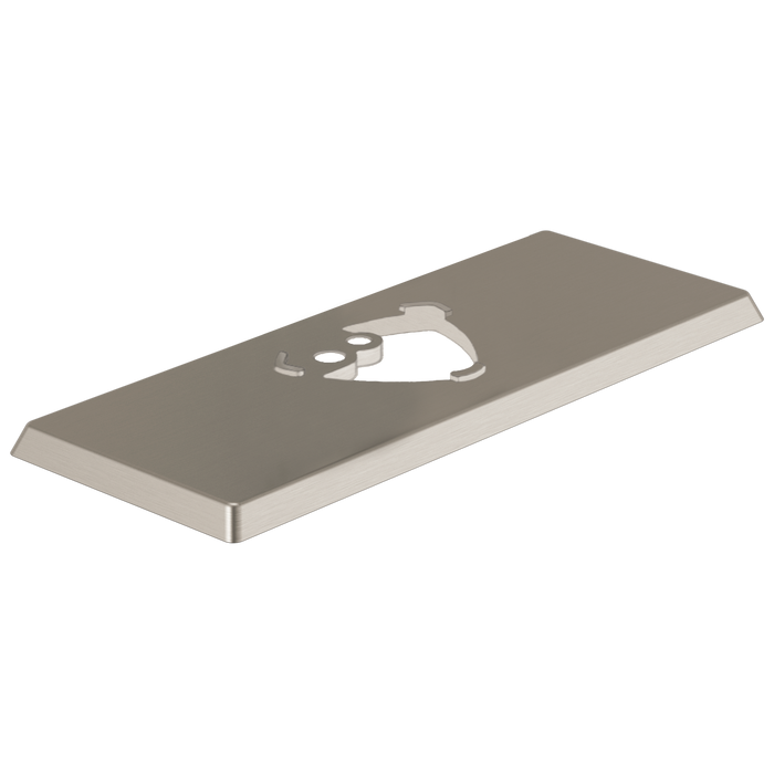 Delta Zura RP84822CZ Escutcheon - 3 Hole - 1H Bathroom, Stainless Steel