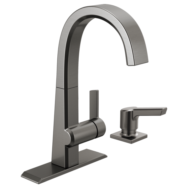 Delta Pivotal RP92606KS Escutcheon and Gasket - Transitional / Contemporary Bar, Black Stainless